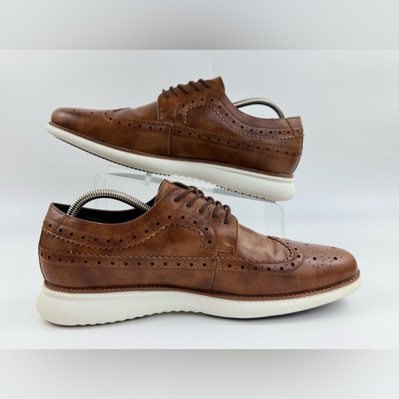 Van Heusen Luke Memory Foam Comfort Oxford Wing-Tip Shoes, Men's Size 11.5M - Picture 2 of 11